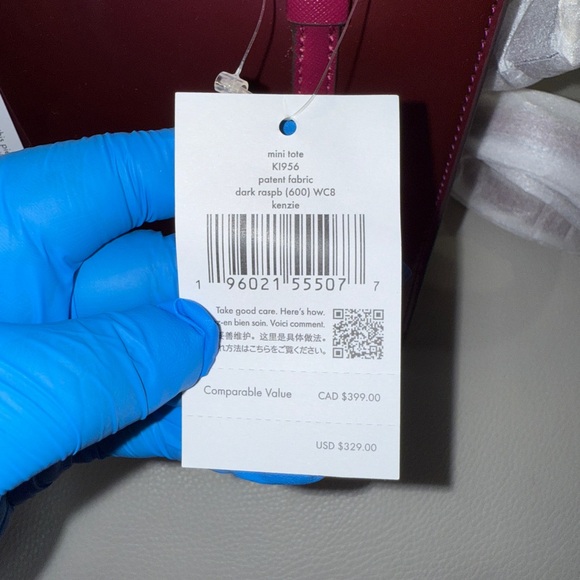 Kate Spade New York KENZIE SMALL TOTE Dark Raspberry - Picture 6 of 10